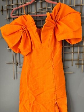 Cult Gaia Muna Dress in Papaya